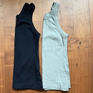 TOTEME COTTON ribbed tank top 2-pack / Small